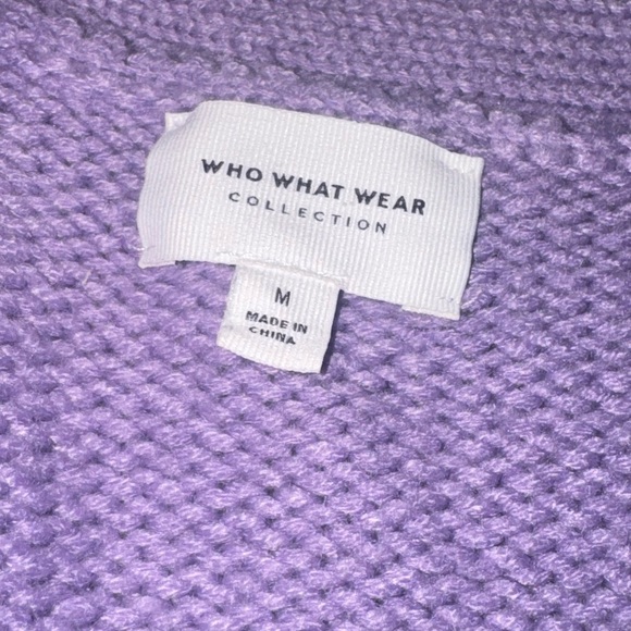 Who What Wear Size M Purple Women's Sweater - Picture 3 of 3